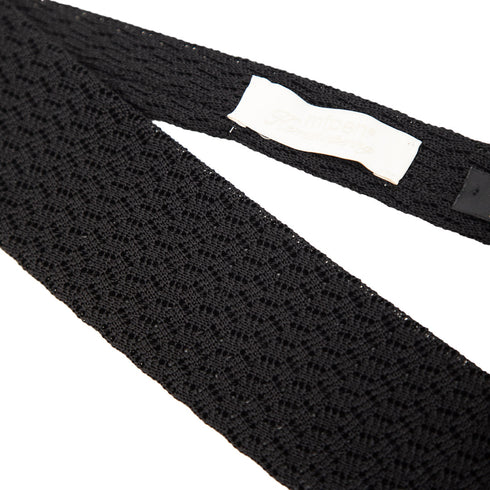 Mfpen Crochet Tie Black A124-04 Degli Uberti